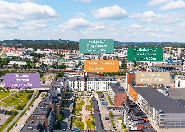 Location Lutakkoboss With Balcony 100mb Wifi, Tyoepiste, Parveke Ja Pyykkikone Rahulihomes